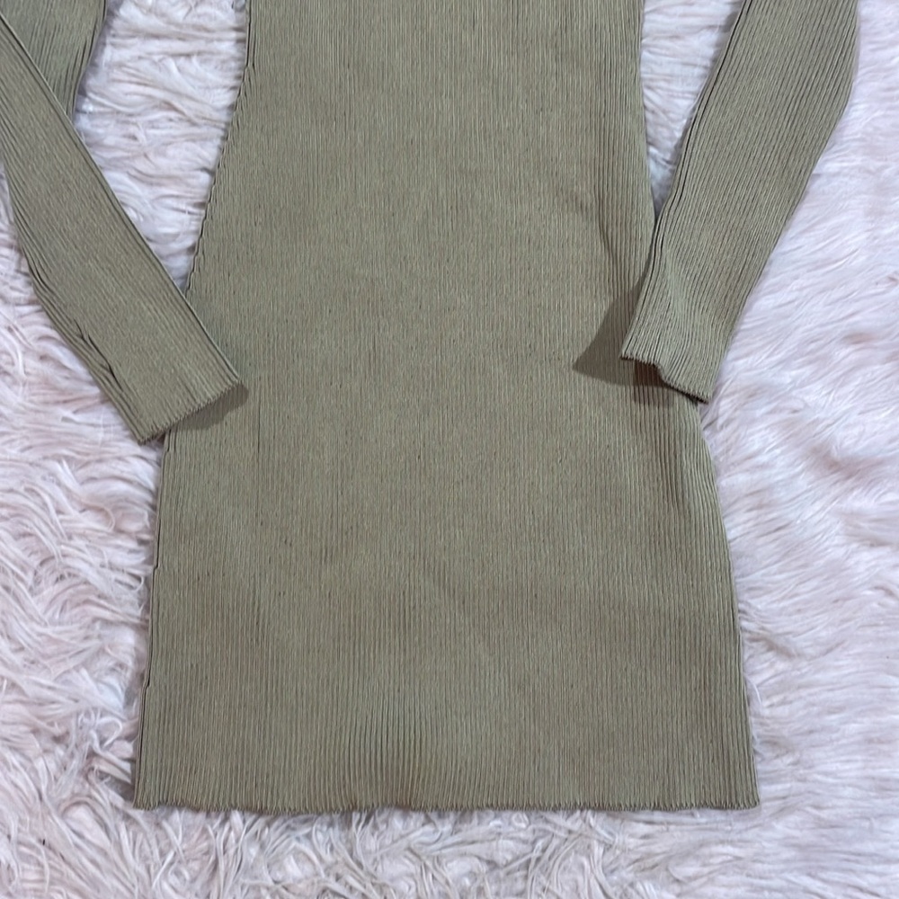 SER.O.YA Tan Ribbed Mini Dress - Picture 7 of 9